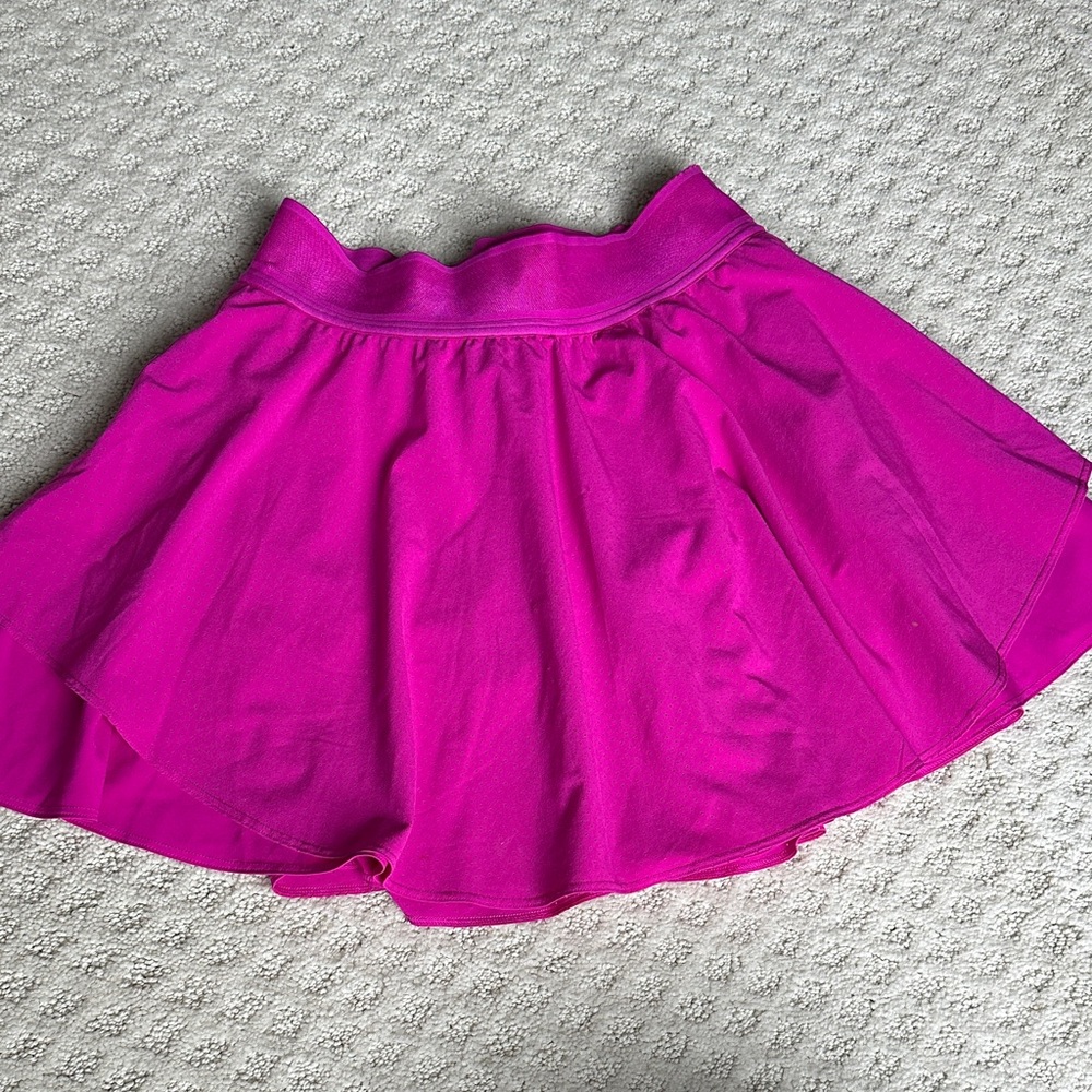 Lululemon Athletica Fuchsia Skater Skirt Skort Court Rival long